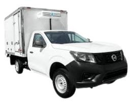 Unidad refrigerada Nissan NP-300 disponible para renta de carga en Monterrey