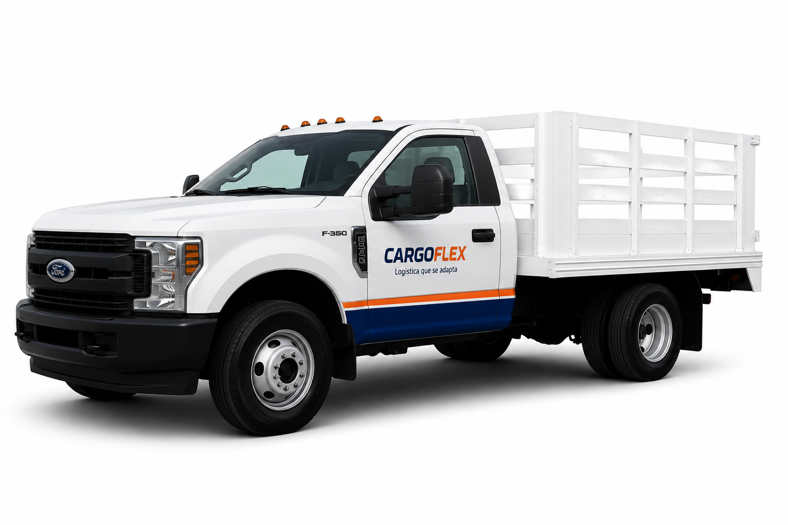 Unidad de redilas Ford F-350 para renta de carga en Monterrey