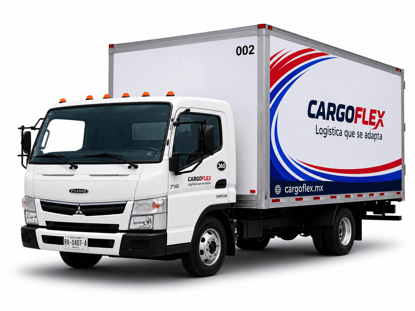 Unidad de caja seca FL-360 para renta de carga en Monterrey