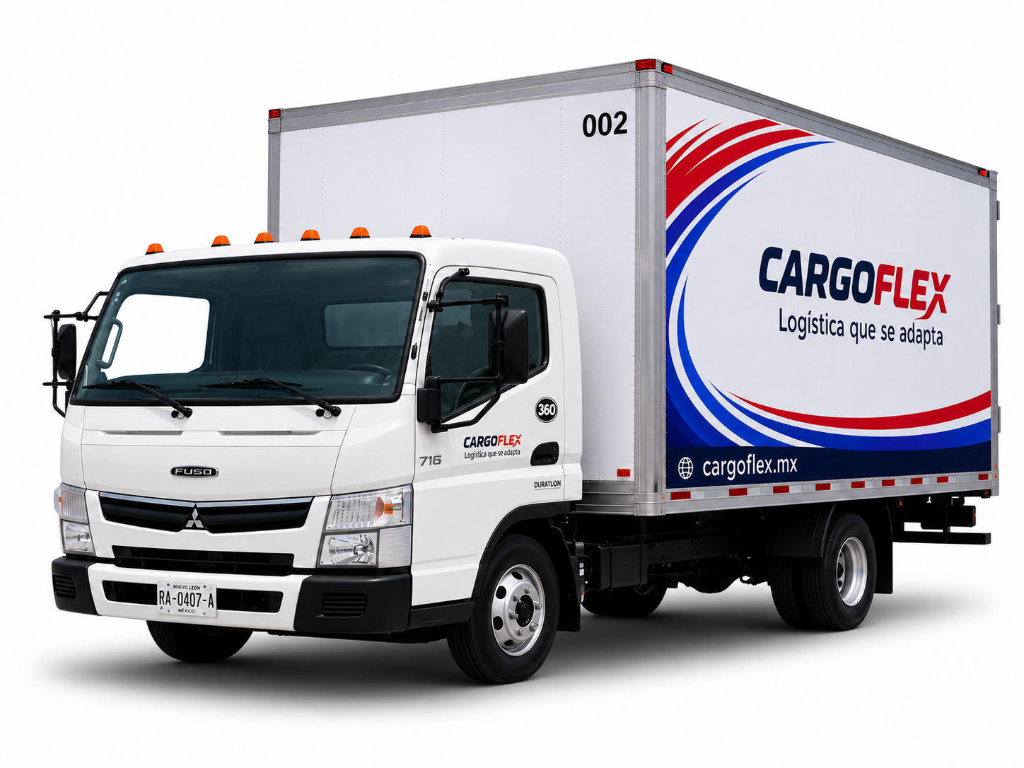 Unidad de caja seca FL-360 para renta de carga en Monterrey
