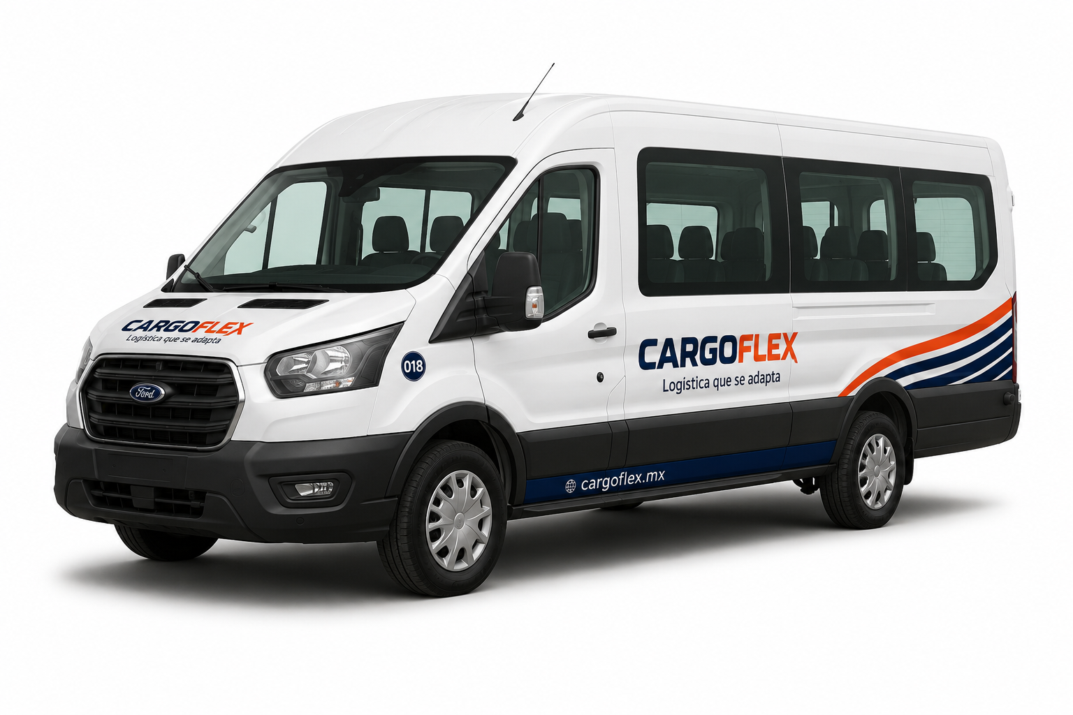 Van de transporte de personal – 18 pasajeros para renta de carga en Monterrey