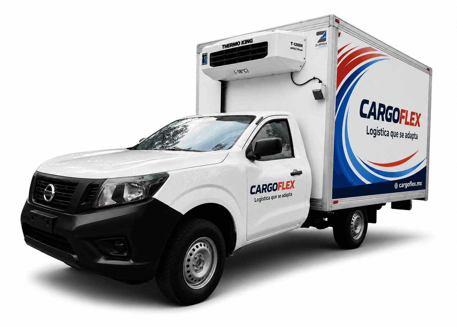 Unidad de congelación Nissan NP-300 para renta de carga en Monterrey