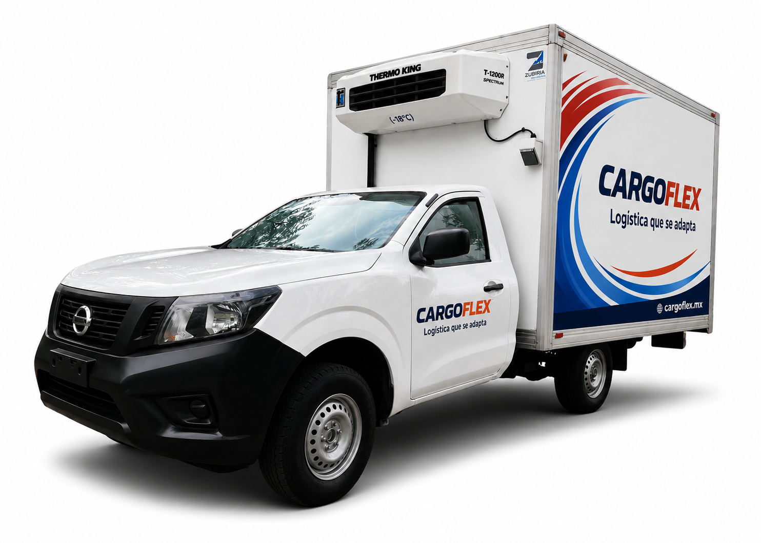 Unidad de congelación Nissan NP-300 para renta de carga en Monterrey
